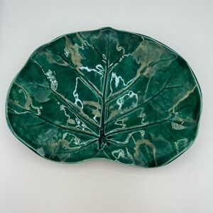 Jessica’s Tileworks Studio Sea Grape Leaf Dish Tray Plate  Made In The Bahamas